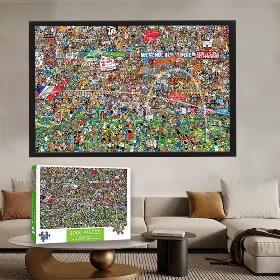 1000 Piece Jigsaw Puzzle for Adults, Paperboard, High Resolution, Matte Finish, No Dust, Includes Poster, 29.52 inches,Birthday Gifts for Adults and Kids Family Game