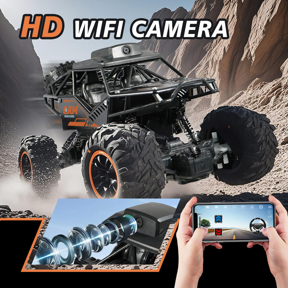RC Car with Camera – High-Speed Alloy Off-Road Truck (App FPV)
