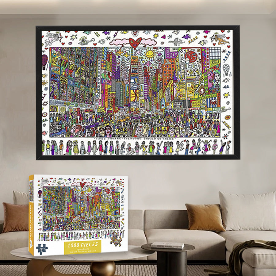 1000 Piece Jigsaw Puzzle for Adults, Paperboard, High Resolution, Matte Finish, No Dust, Includes Poster, 29.52 inches,Birthday Gifts for Adults and Kids Family Game