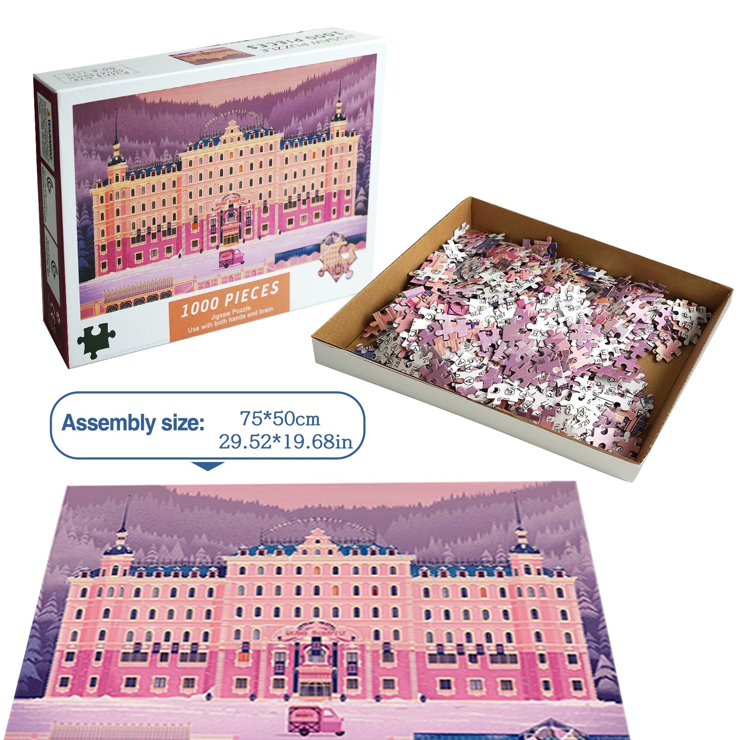 1000 Piece Jigsaw Puzzle for Adults, Paperboard, High Resolution, Matte Finish, No Dust, Includes Poster, 29.52 inches,Birthday Gifts for Adults and Kids Family Game