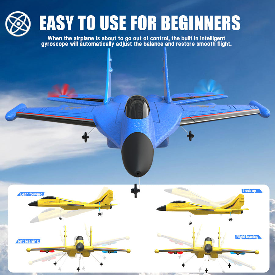 F-37 Style RC Airplane, 2.4GHz Gyro (3 Colors)