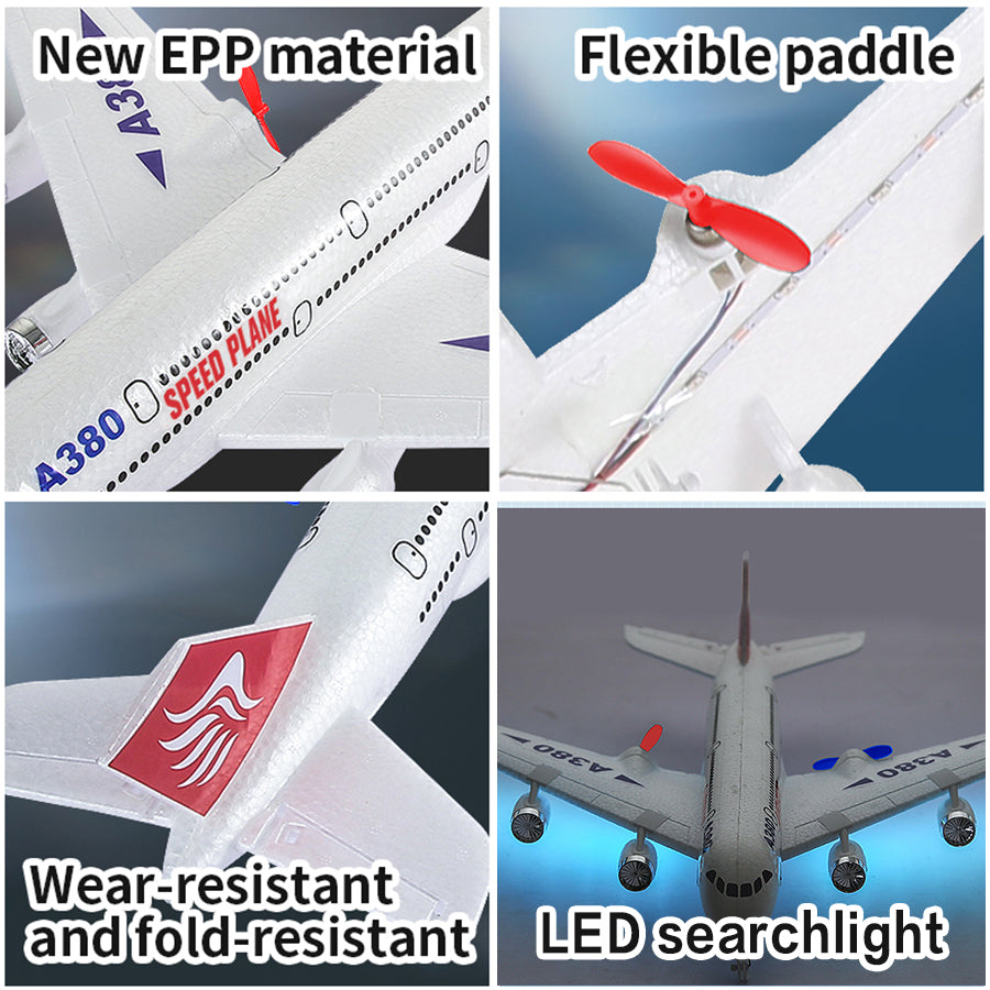 RC Plane,Airbus A380 Remote Control Airplane Ready to Fly, 2 Channels RC Airplane,Remote Control Plane for Kids Boys Children Adults Beginners
