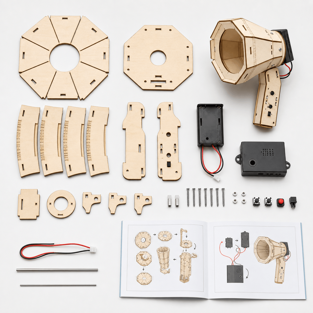 DIY Wooden Voice Recorder Kit