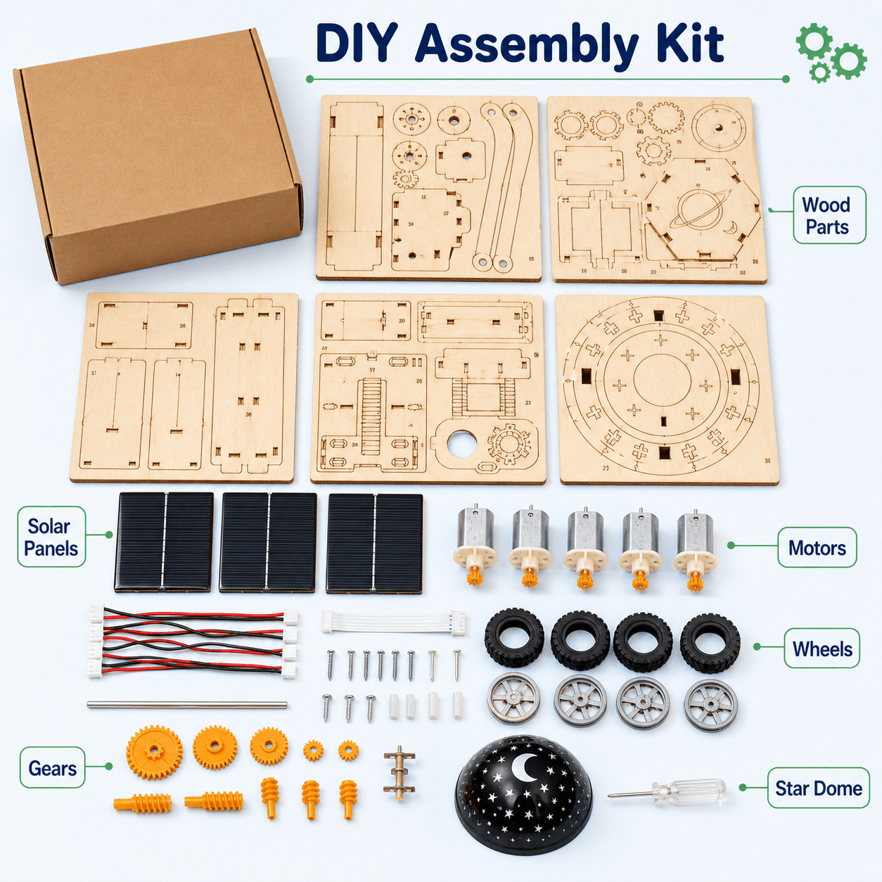 Space Explorer Kit – 4-in-1 DIY STEM Science Toy for Kids