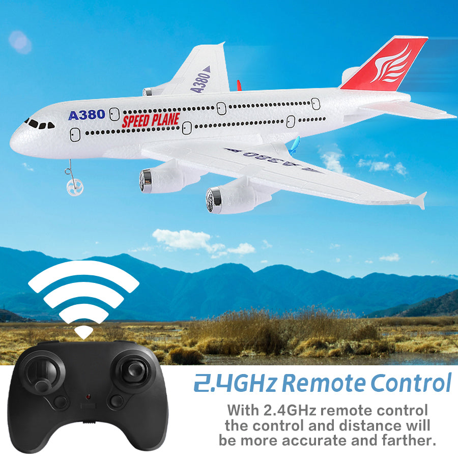 RC Plane,Airbus A380 Remote Control Airplane Ready to Fly, 2 Channels RC Airplane,Remote Control Plane for Kids Boys Children Adults Beginners