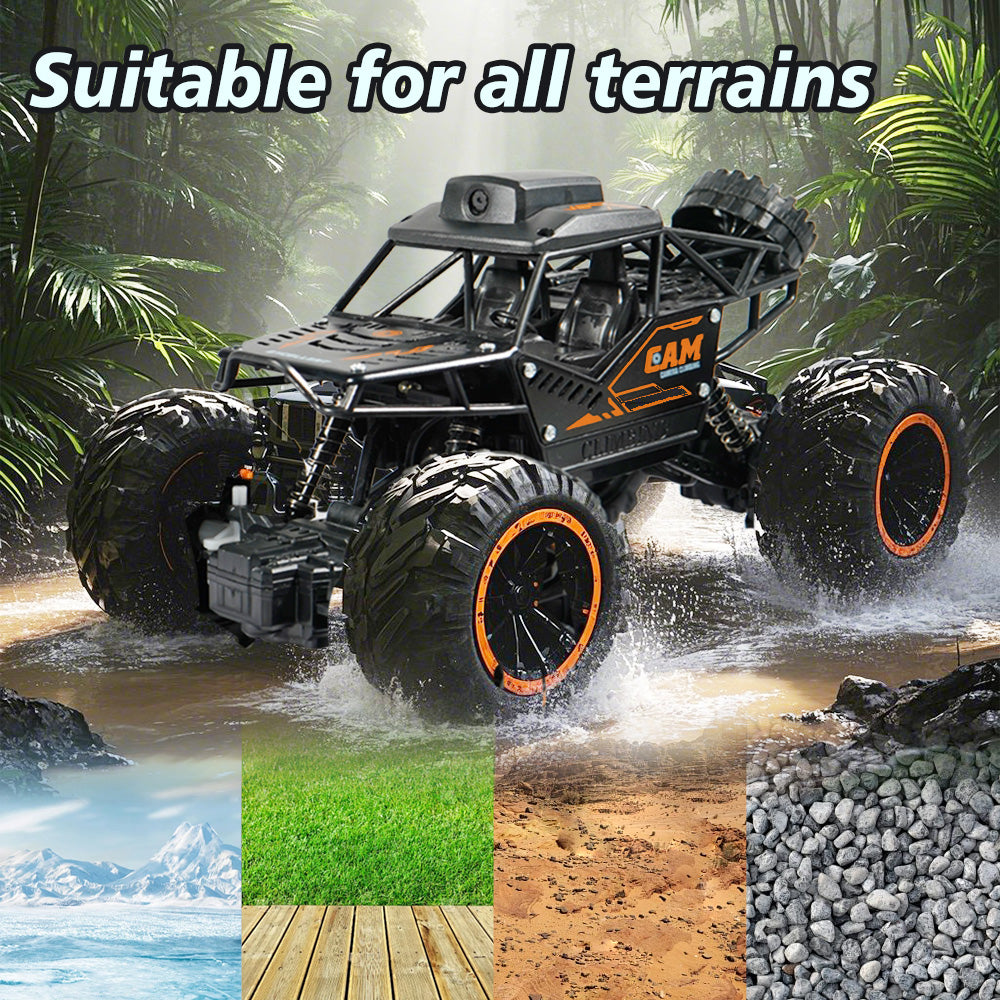 RC Car with Camera – High-Speed Alloy Off-Road Truck (App FPV)