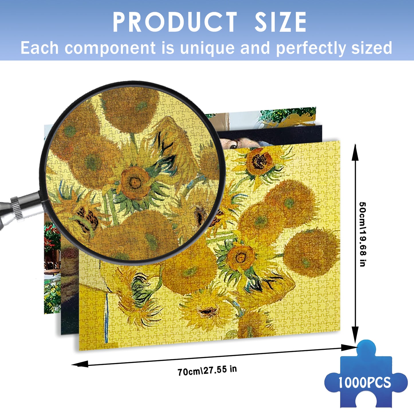 1000 Piece Jigsaw Puzzle for Adults, Paperboard, Round Puzzle, High Resolution, Matte Finish, No Dust, Includes Poster, 27.5 inches,Birthday Gifts for Adults and Kids Family Game