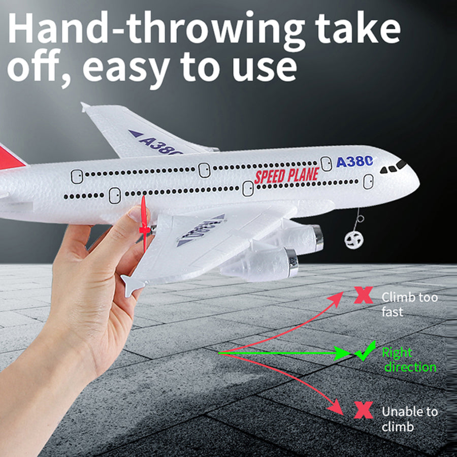 RC Plane,Airbus A380 Remote Control Airplane Ready to Fly, 2 Channels RC Airplane,Remote Control Plane for Kids Boys Children Adults Beginners