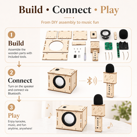 DIY Wooden Bluetooth Speaker & Microphone Kit image 3