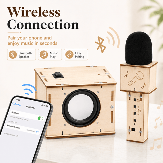 DIY Wooden Bluetooth Speaker & Microphone Kit