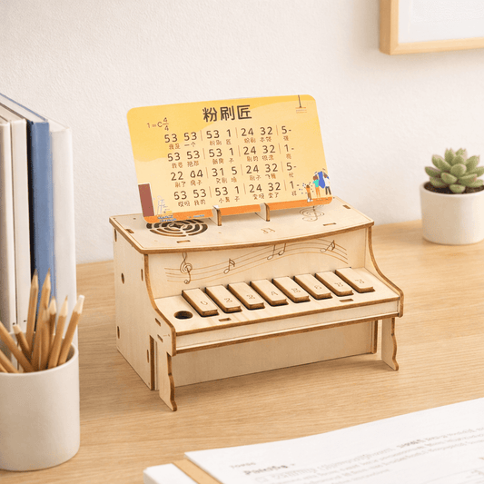 DIY Wooden Piano with Playable Keys image 3