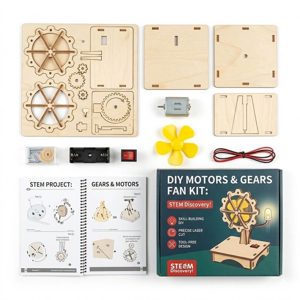 DIY Wooden Fan STEM Kit