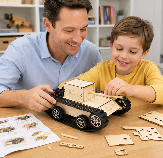 DIY Wooden Tank Model image 2