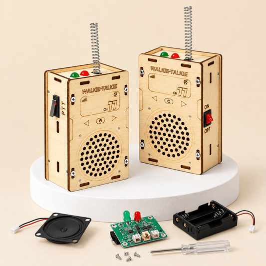 DIY wooden walkie-talkie set for kids