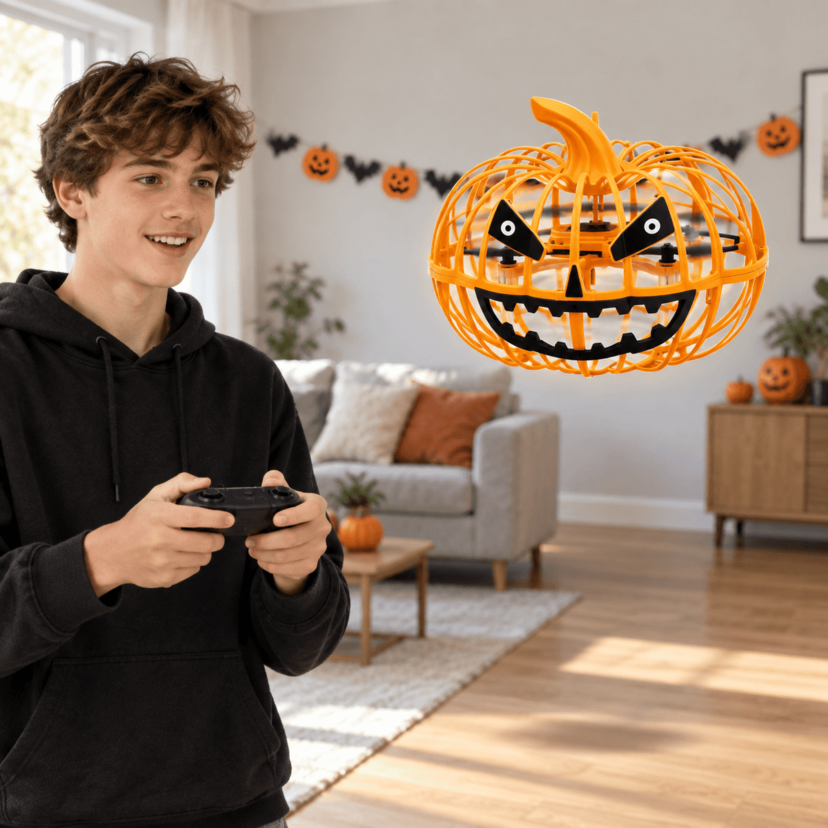 Halloween Pumpkin RC Flying Toy with Remote Control