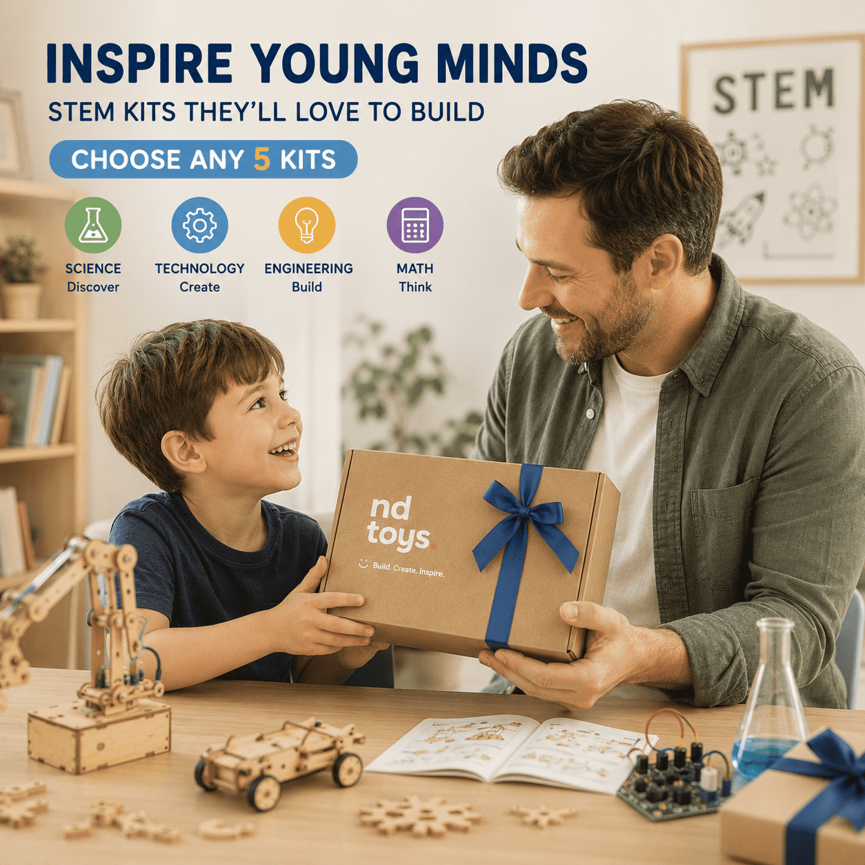 Pick Any 5 STEM Kits Gift Box