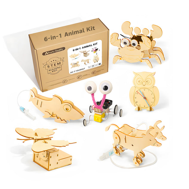 6-in-1 Moving Animal STEM Kit