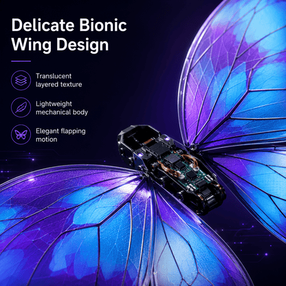 Bionic Butterfly RC Drone with LED Lights & Storage Case