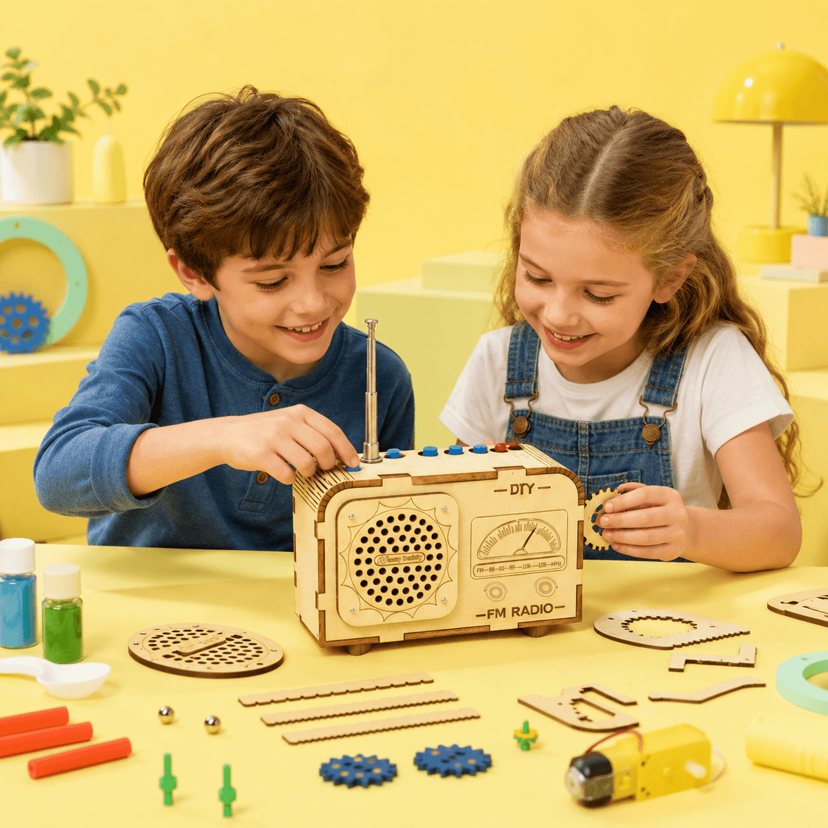 DIY Wooden FM Radio & Walkie-Talkie STEM Bundle