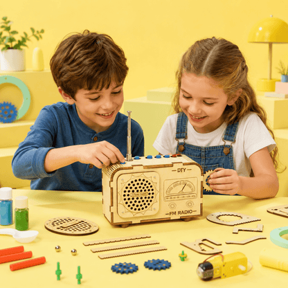 DIY Wooden FM Radio & Walkie-Talkie STEM Bundle