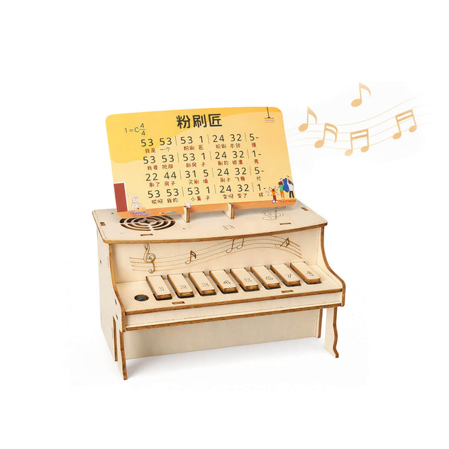 DIY Wooden Piano with Playable Keys