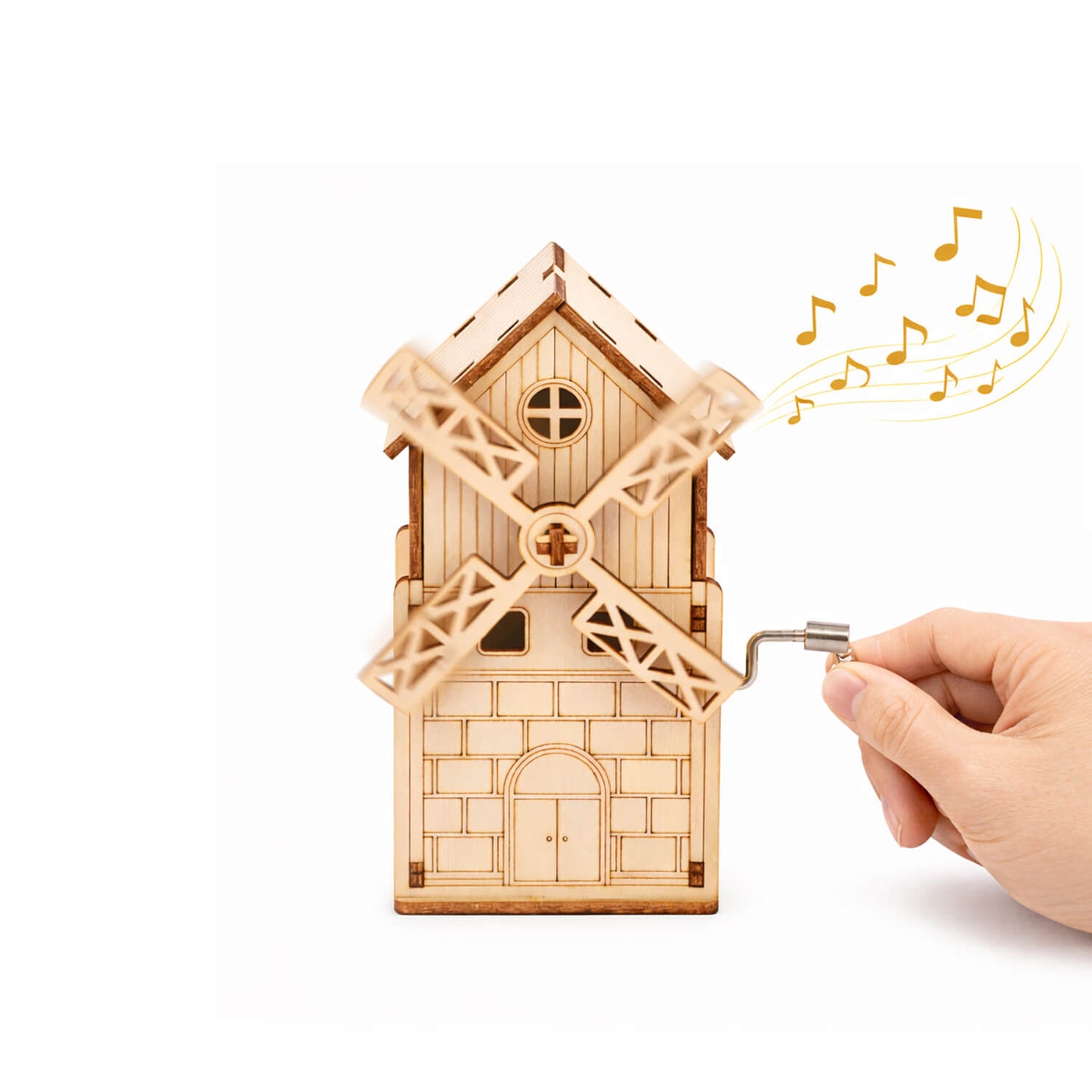 DIY Hand-Crank Ferris Wheel Music Box Pen Holder