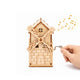 DIY Hand-Crank Ferris Wheel Music Box Pen Holder
