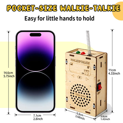 Build Your Own Wooden Walkie Talkie Set