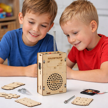 Build Your Own Wooden Walkie Talkie Set