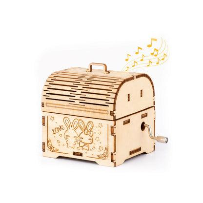 DIY Hand-Crank Wooden Music Box