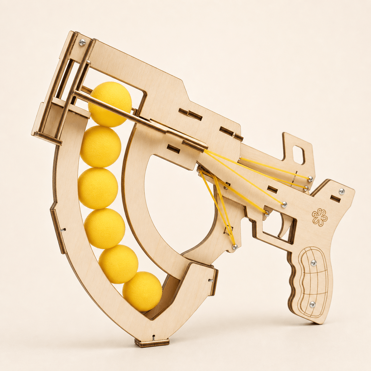 Wooden Ping Pong Ball Launcher