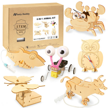 6-in-1 Moving Animal STEM Kit