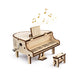 DIY Hand-Crank Wooden Piano Music Box
