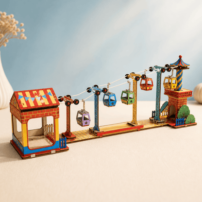 DIY Wooden Cable Car Model Kit