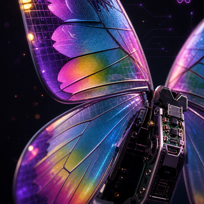 Bionic Butterfly RC Drone with LED Lights & Storage Case