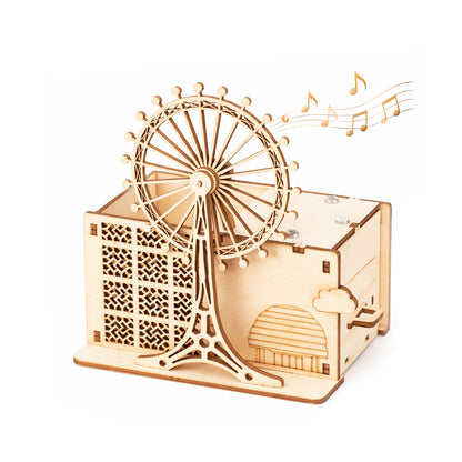 DIY Hand-Crank Ferris Wheel Music Box Pen Holder