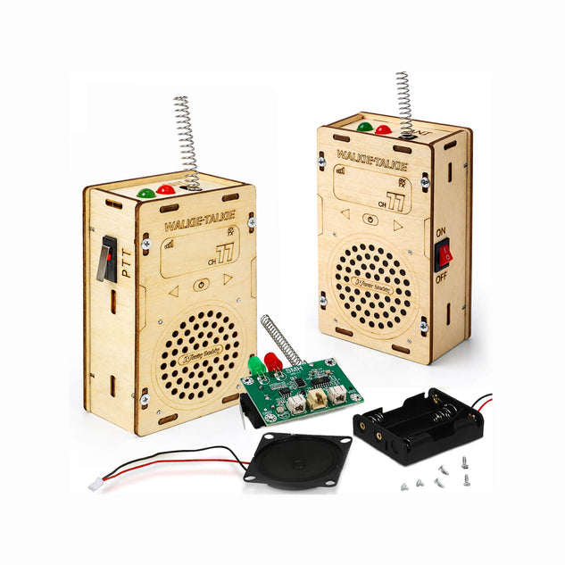 Build Your Own Wooden Walkie Talkie Set