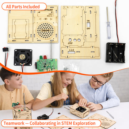 Build Your Own Wooden Walkie Talkie Set