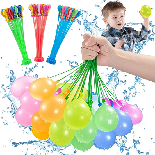 Quick-Fill Water Balloons (Multi-Color) for Summer Parties