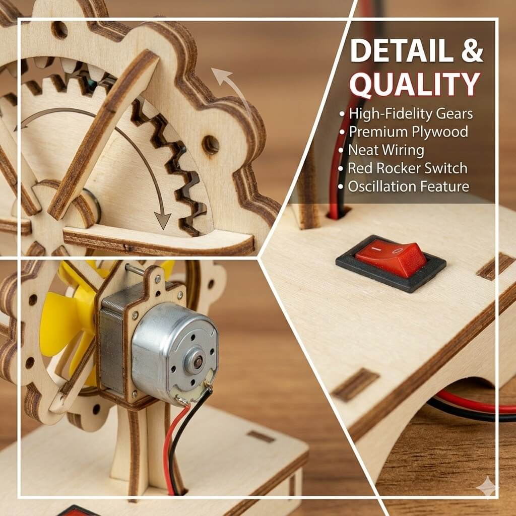 DIY Wooden Fan STEM Kit