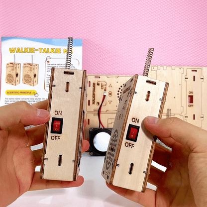Build Your Own Wooden Walkie Talkie Set