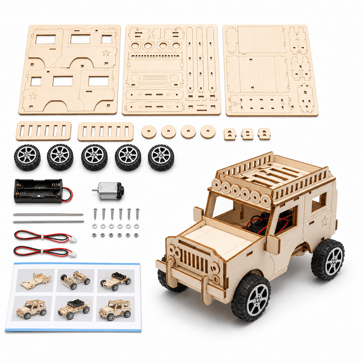 DIY Wooden Jeep Kit