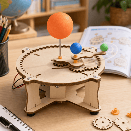 DIY Wooden Solar System Orrery