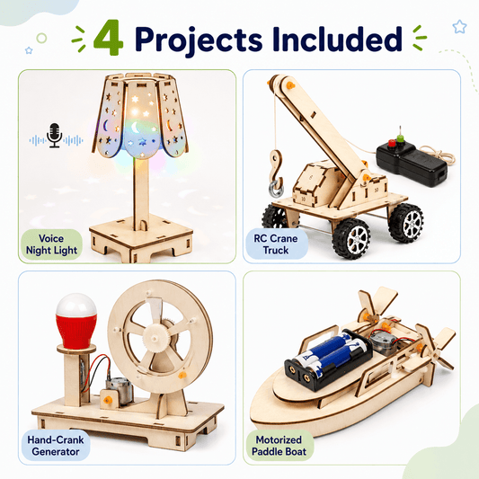 First STEM Success Kit – 4-in-1 DIY Science Toy for Young Builders image 2