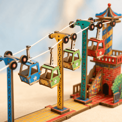 DIY Wooden Cable Car Model Kit