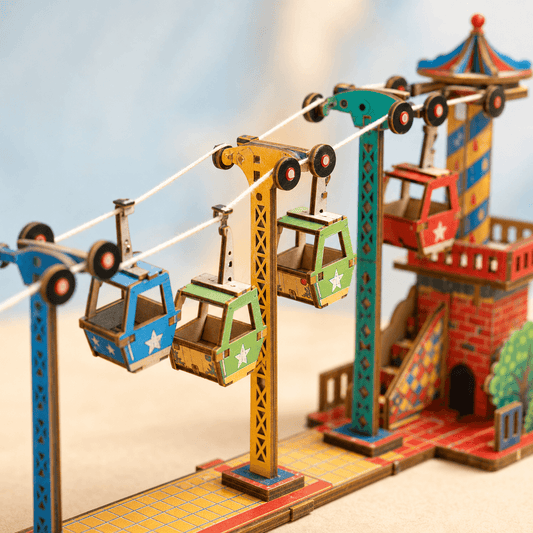 DIY Wooden Cable Car Model Kit image 3