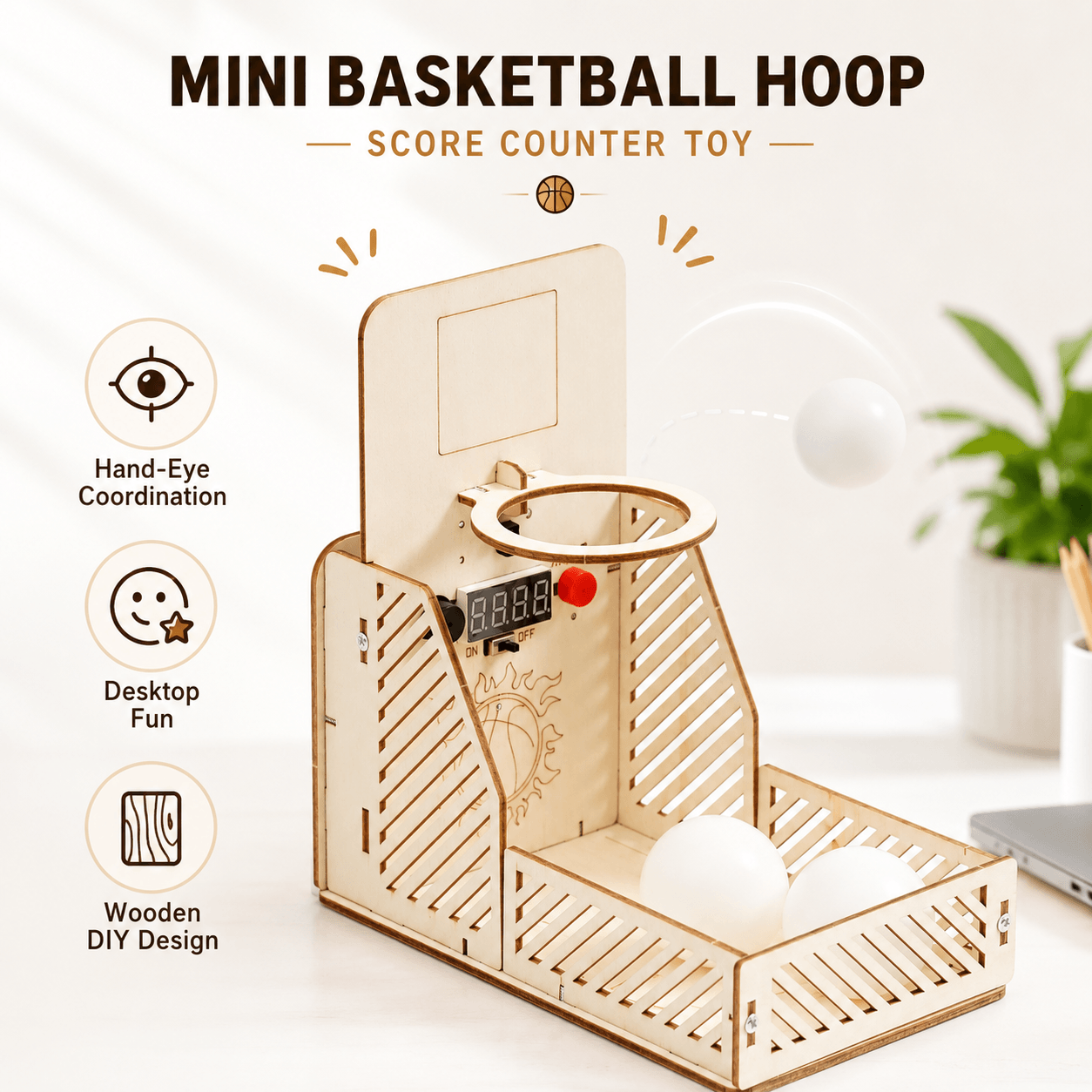 DIY Mini Basketball Hoop Game