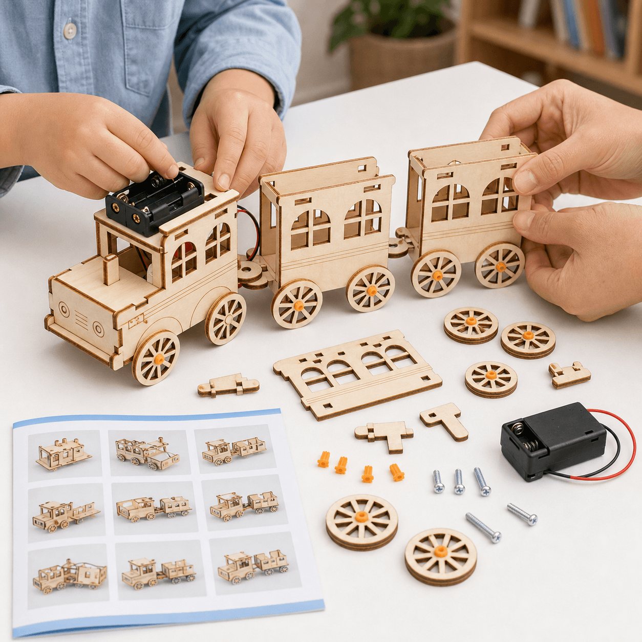 DIY Wooden Train Kit
