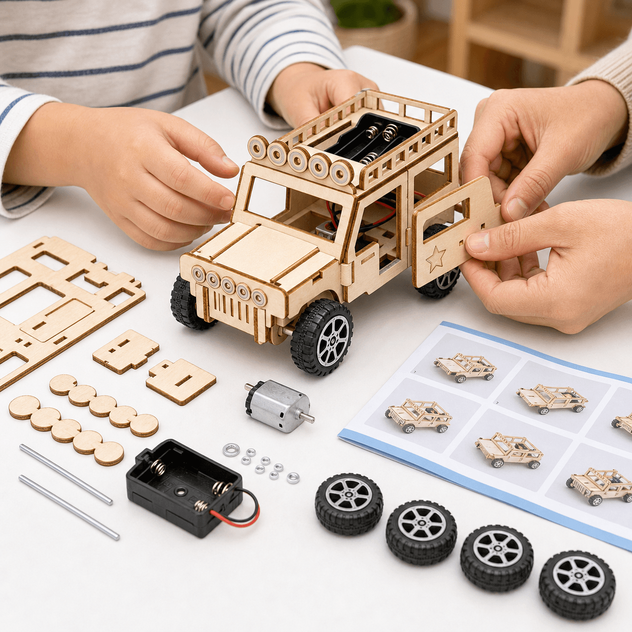 DIY Wooden Jeep Kit