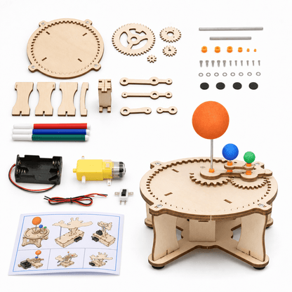 DIY Wooden Solar System Orrery